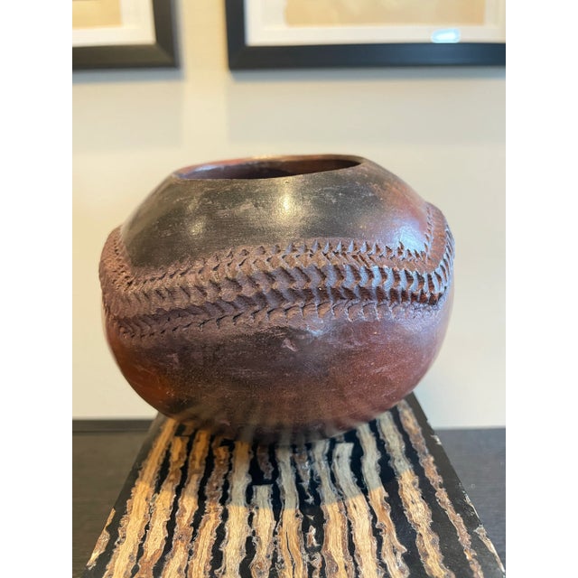 Modern African Zulu Pottery Vessels- a Set of 3 For Sale - Image 3 of 8