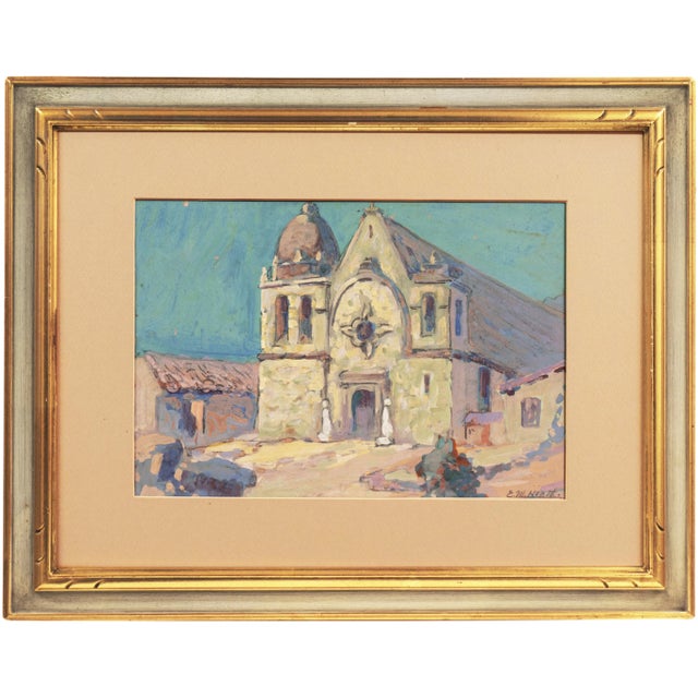 Signed lower right 'E.M.Heath' for Edda Maxwell Heath (American, 1874-1972) and painted circa 1930. A lyrical and romantic...