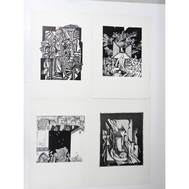Green 1977 Third Tallinn Graphic Triennial Portfolio of 22 Abstract Lithographs For Sale - Image 8 of 17