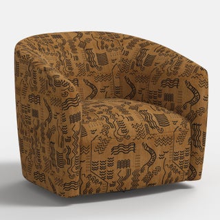 Lana Swivel Chair in Lhasa Camel For Sale