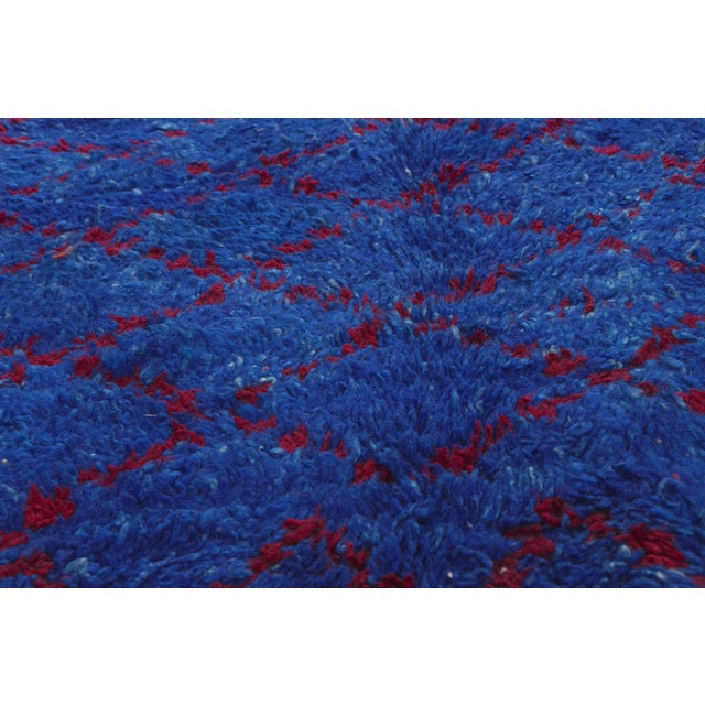 Late 20th Century Vintage Beni MGuild Moroccan Rug, 06'03 X 10'02 For Sale - Image 5 of 10