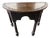 Carved Oak Half Moon Side Table For Sale