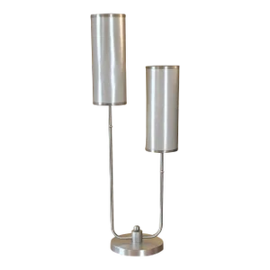 Anthony California Styled Modern Nickel Double Mesh Lamp
