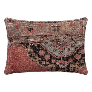 Turkish Lumbar Rug Pillow Cover 16'' X 24'' For Sale