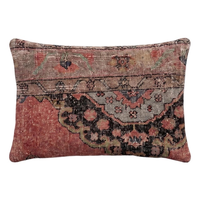 Turkish Lumbar Rug Pillow Cover 16'' X 24'' For Sale