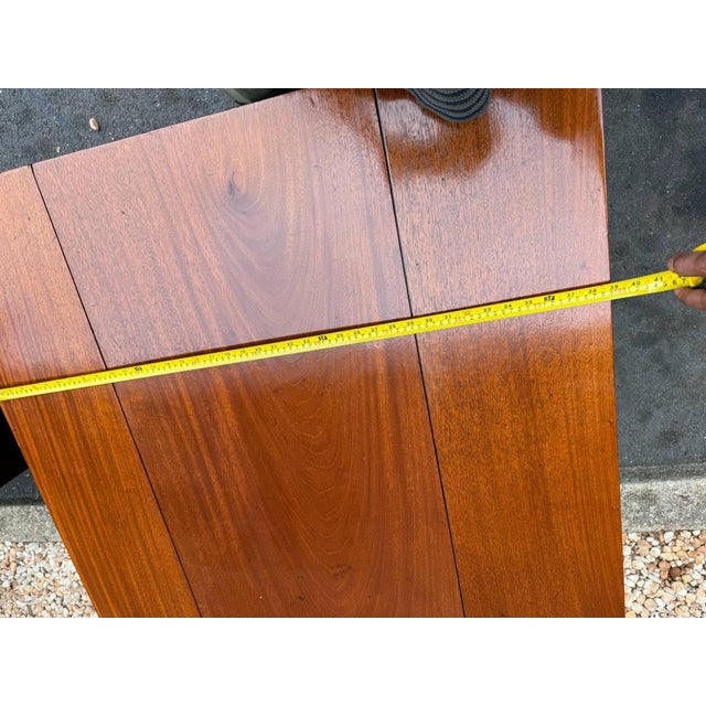 Brown Antique George III Mahogany Inlaid Pembroke Table With 1 Drawer For Sale - Image 8 of 12