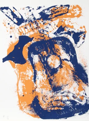 Arman "Glowing Guitar" Silkscreen Print