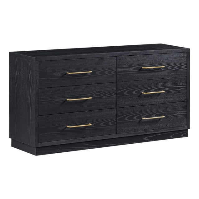 Marlow Black Wood Dresser For Sale - Image 9 of 9
