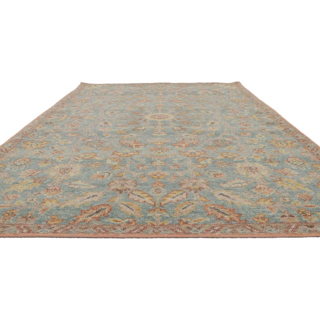 Distressed Rug With Modern Vintage Style, 05'03 X 07'11 For Sale - Image 4 of 9