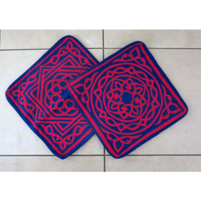 Textile Pair Applique Throw Pillow Covers For Sale - Image 7 of 10