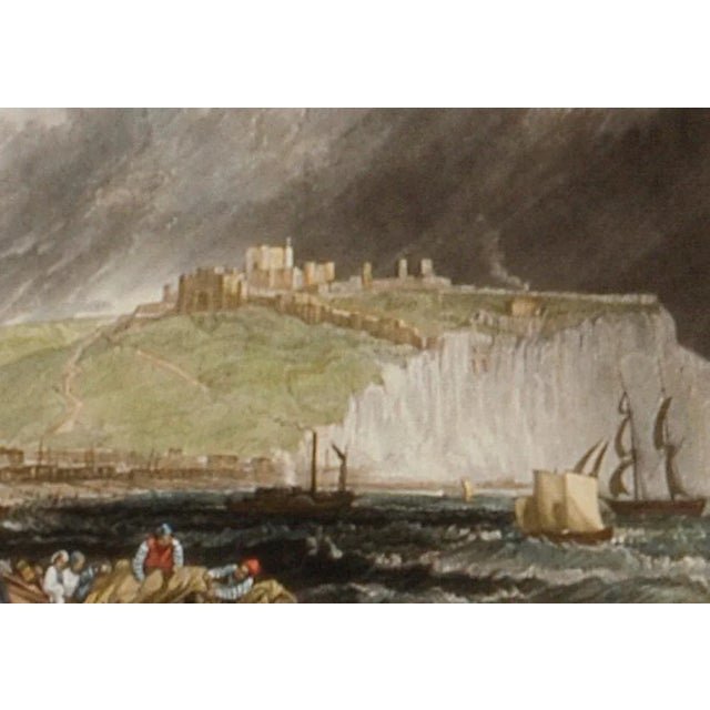 A View of Dover, England: A Framed 19th C. Engraving After J. M. W. Turner, 1859 For Sale - Image 4 of 6