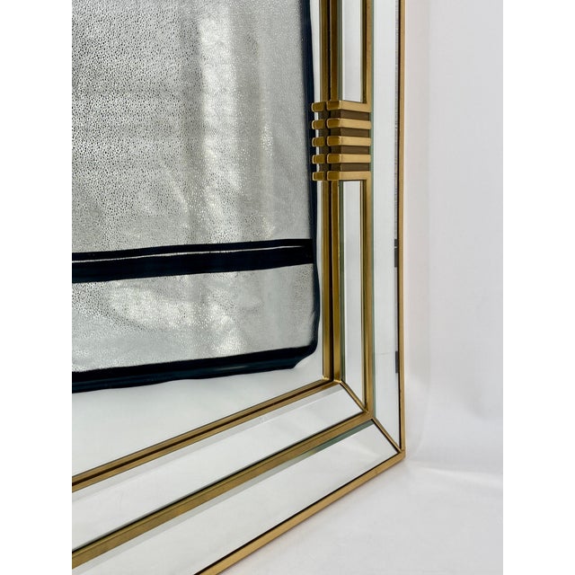 Faceted Regency Wall Mirror by Deknudt, Belgium, 1970s For Sale - Image 5 of 12