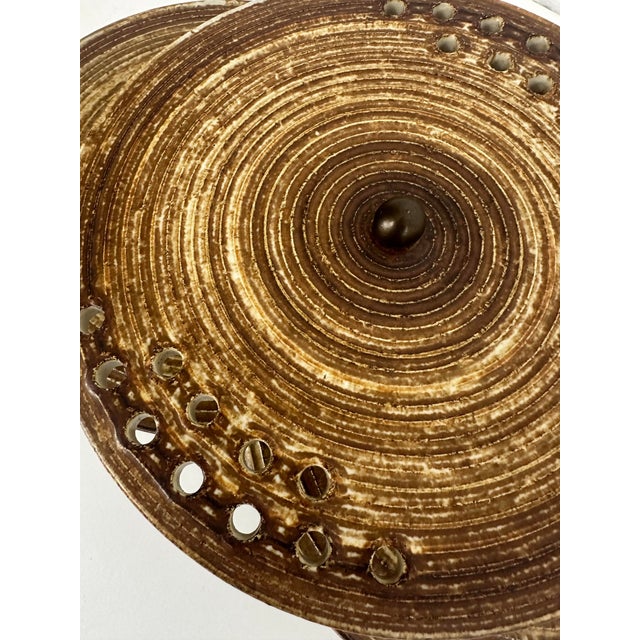 Danish Ceramic Wall Lamp from Axella, 1970s For Sale - Image 4 of 12