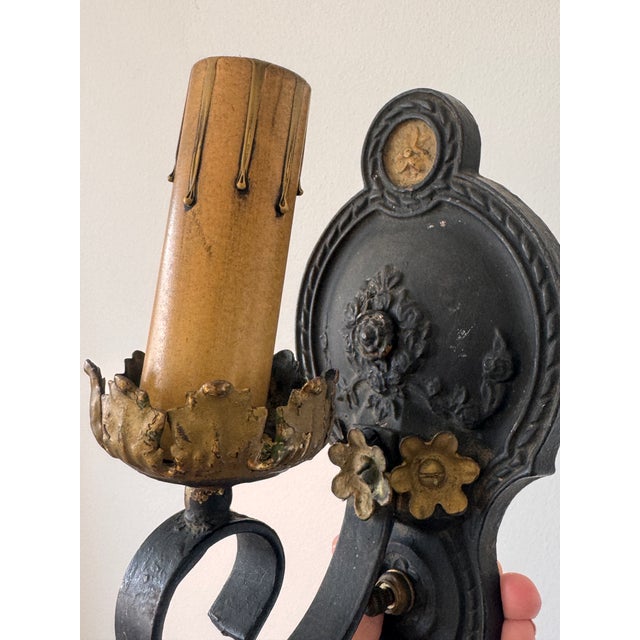 1920s Spanish Revival Wall Sconce For Sale - Image 12 of 12