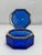 Late 20th Century Murano or French Cobalt-Blue Octagonal Glass Casket, Ca. 1960–1980 For Sale - Image 5 of 8