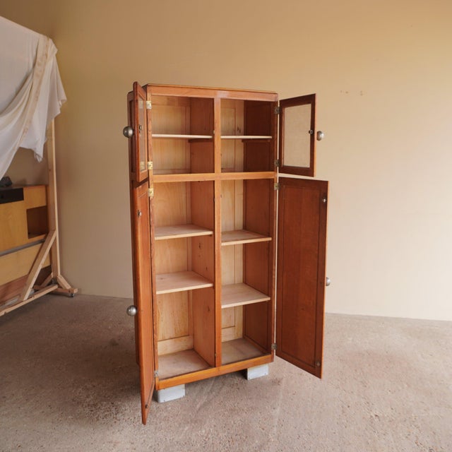 Oak and Steel Cabinet For Sale - Image 5 of 18