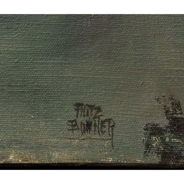 Textile Fritz Bonner Trapezoidal Form Acrylic on Canvas For Sale - Image 7 of 9