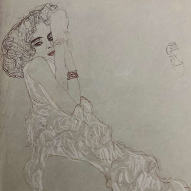 Original prints on collectors paper of pencil drawing of Gustav Klimt