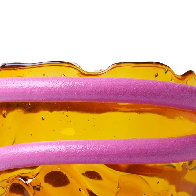 Pompitu I Vase in Amber by Gaetano Pesce for Fish Design For Sale - Image 9 of 10