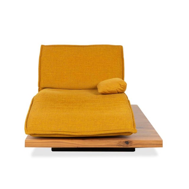 Yellow Gold Fabric Free Motion Edit 2 Lounger Electric Function from Koinor For Sale - Image 12 of 16