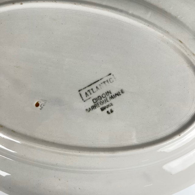 Atlantic Oval Platter from Digoin-Sarreguemines, 1950s-1970s For Sale - Image 6 of 10