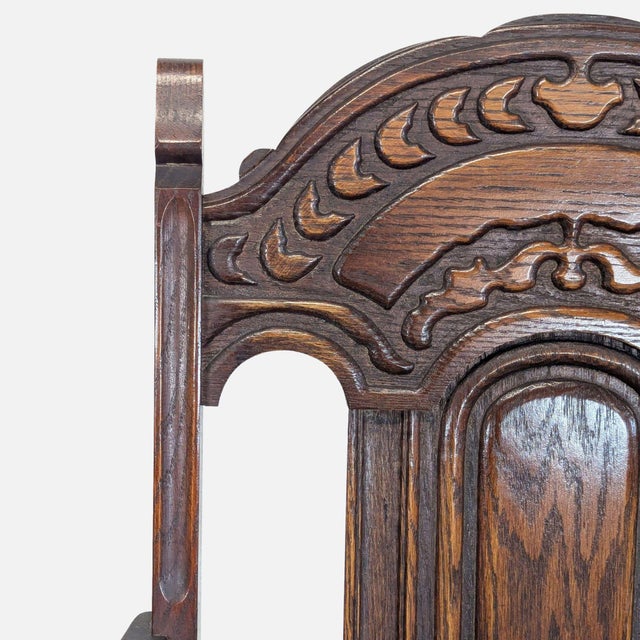 Vintage Wood Dining Armchair For Sale - Image 11 of 11