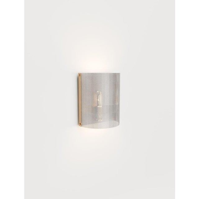 79 Wall Lamp in Brass with Aluminum and Steel with 18k Gold by Marine Breynaert For Sale - Image 9 of 12