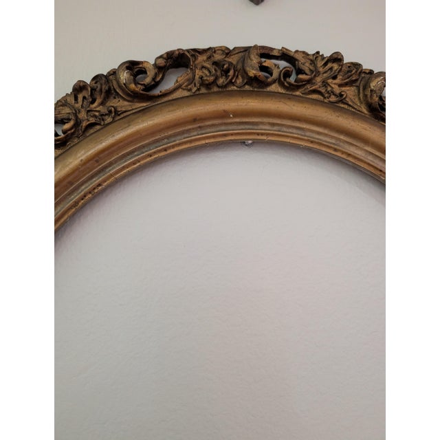 Late 19th Century Late 19th Century Victorian Style Oval Wooden Frame For Sale - Image 5 of 10