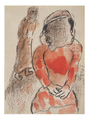 Marc Chagall, The Bible: The Beautiful Daughter of Judas, Original Lithograph
