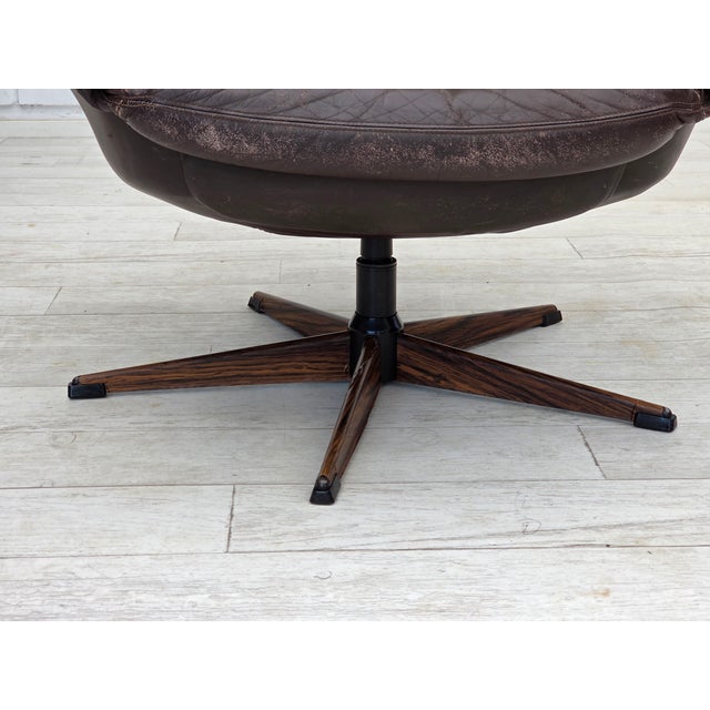 Mid-Century Modern Danish Swivel Chair Model Silhouette by H.W.klein for Bramin Møbler For Sale - Image 3 of 18