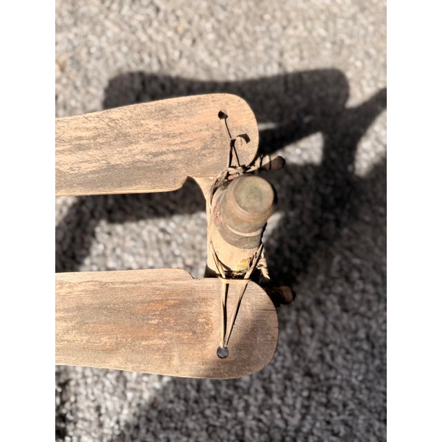 Rustic Antique Egyptian Camel Saddle For Sale - Image 4 of 4