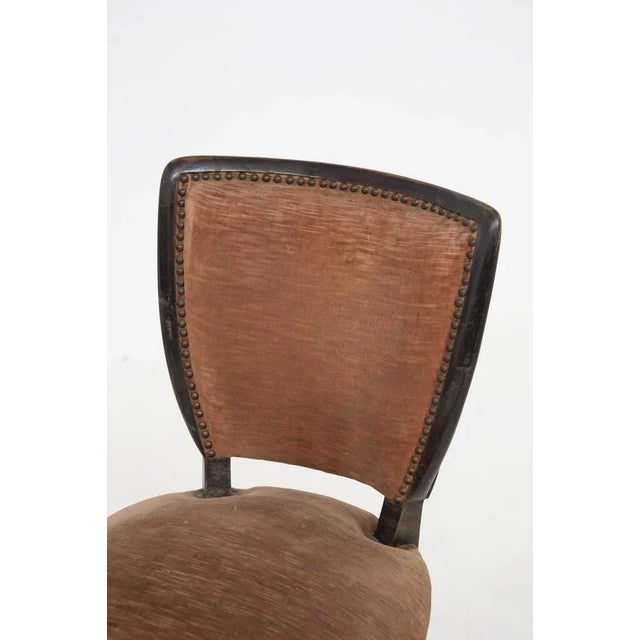 1950s Italian Wooden Chairs with Studs by Melchiorre Bega, 1950s, Set of 6 For Sale - Image 5 of 11
