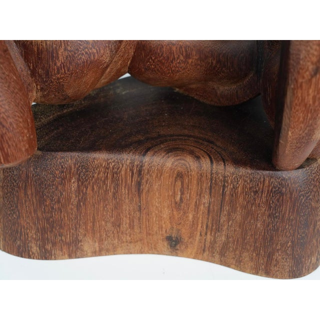 Unknown, Organic Floral Wood Sculpture, 1970s, Wood For Sale - Image 9 of 10
