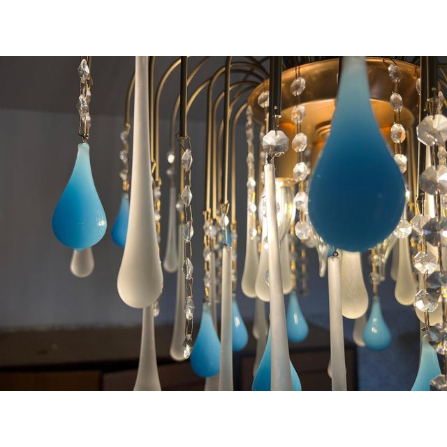 Italian Chandelier, South Beach, Murano, 1980s For Sale - Image 9 of 12