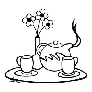 Backer Tea Pot Tray Metal Wall Art For Sale