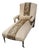 Antique Victorian Eastlake Chaise Lounge W Tapestry Stripe For Sale