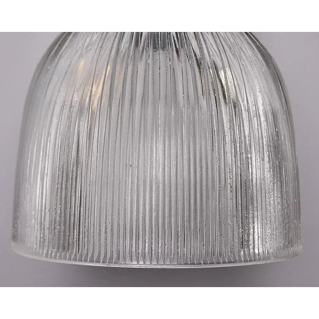 Vintage English Silver and Black Sconces With Glass Shades - Pair For Sale - Image 4 of 11