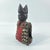 African Early 20th Century Yoruba Ibeji Figure with Cowrie Shell Vest Nigeria For Sale - Image 3 of 8