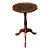 Late 20th Century Pedestal Tripod Tooled Leather Top Mahogany Candle Stand For Sale