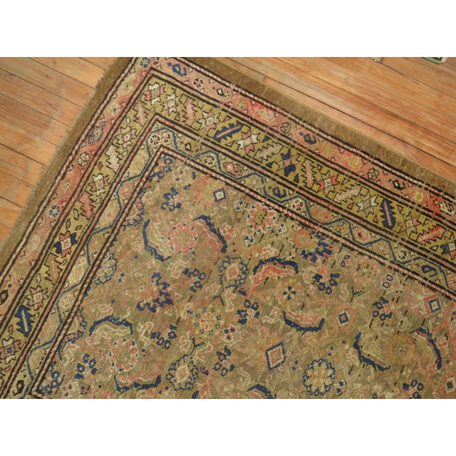 Contemporary Early 20th Century Zabihi Collection Serab Camel Hair Rug For Sale - Image 3 of 6