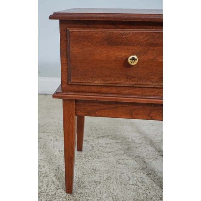 Custom Crafted Cherry Humidor Nightstand End Table For Sale - Image 10 of 12