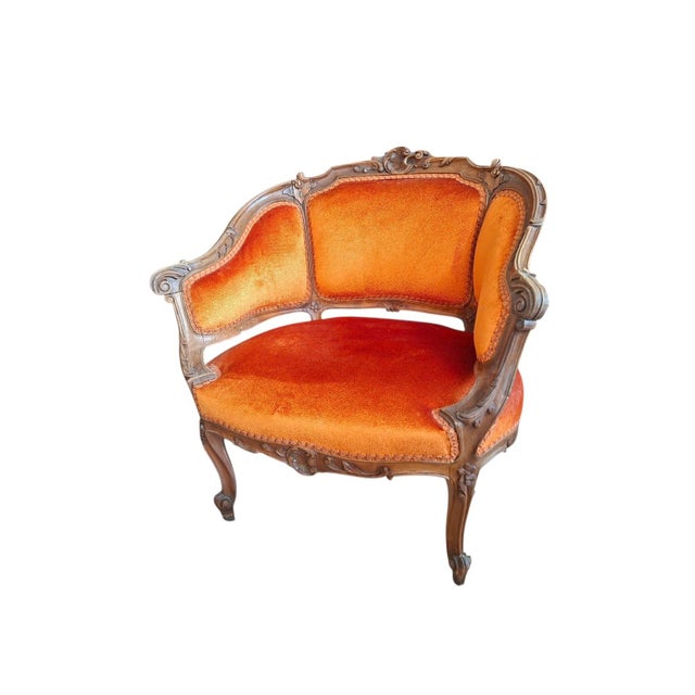 1940s Vintage Baroque-Style Armchairs, 1940, Set of 4 For Sale - Image 5 of 15