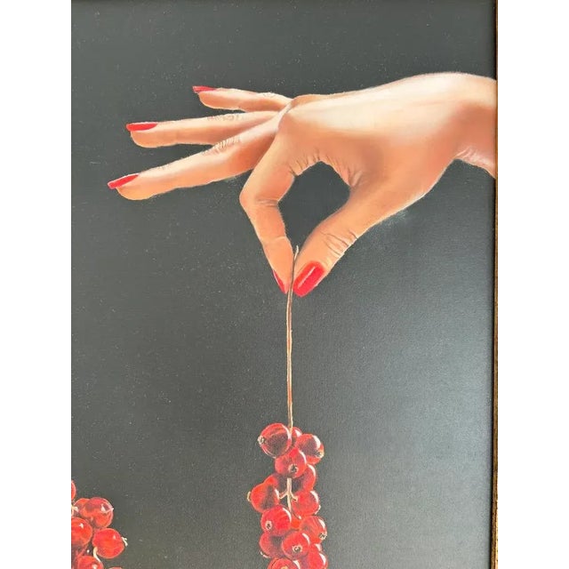 Early 21st Century Silvia Rege Cambrin, Gocce di rosso, Oil on Canvas, 2019 For Sale - Image 5 of 11