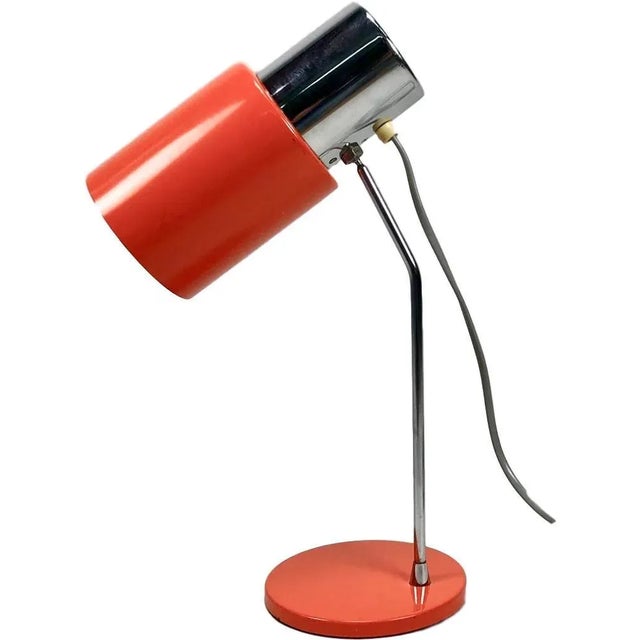 Orange Model 1636 Table Lamp by Josef Hurka for Napako, 1970s For Sale - Image 8 of 8