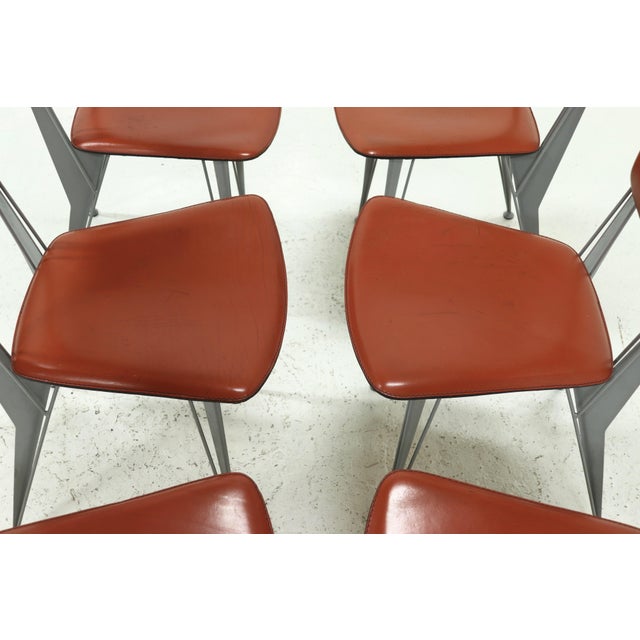 Model T38 Dining Chairs by Studio Archirivolto for Fasem, Italy, 1980s, Set of 6 For Sale - Image 11 of 14