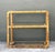 Hollywood Regency Vintage Wrapped Rattan Low Etagere For Sale - Image 3 of 12