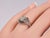 The Rebecca: Ladies 18 Karat White Gold Filigree engagement ring set with 1.30 Carat European Cut Diamond For Sale - Image 11 of 13