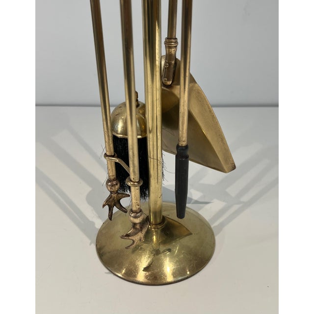Pineapple Brass Fireplace Tools For Sale - Image 6 of 12