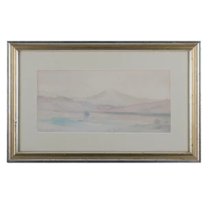 Impressionist Eudora Hereford Landscape Watercolor Painting