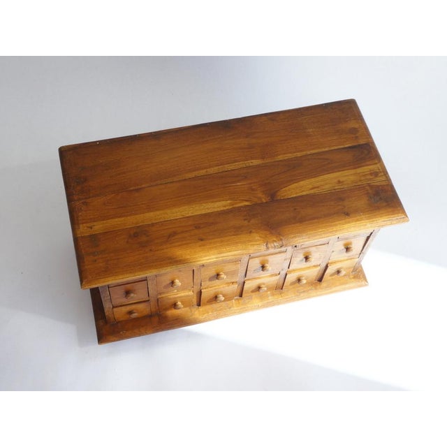 Small Vintage Apothecary Cabinet in Wood, 1960s For Sale - Image 6 of 12